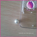 high quality 12mm white no hole gloss glass loose pearls